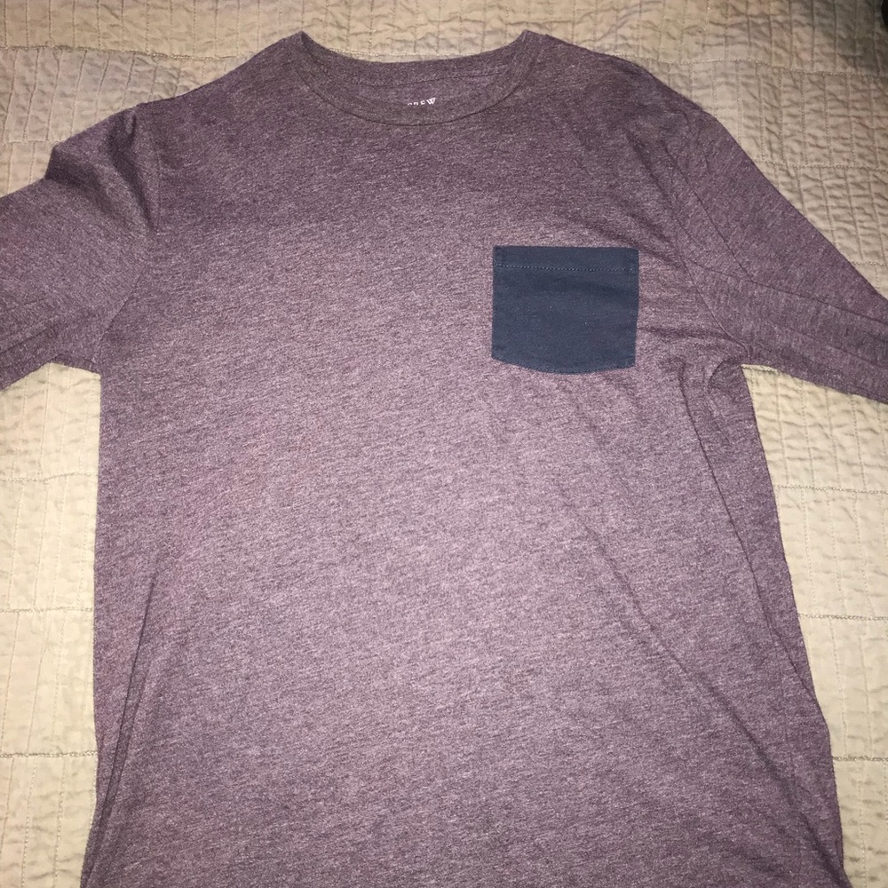 Jcrew long sleeve pocket tee